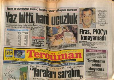 Tercüman Gazetesi 27 Ağustos 1987 - Gözler Arap Zirvesinde GZ65184 - 2