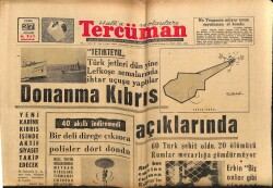 Tercüman Gazetesi 27 Aralık 1963 - Donanma Kıbrıs Açıklarında GZ67548 - 1