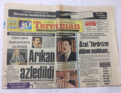 Tercüman Gazetesi 27 Ekim 1984 - Arıkan Azledildi,7 İlde Sıkıyönetim Kaldırıldı - GZ17212 - 1