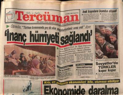 Tercüman Gazetesi 27 Ekim 1990 - Politikaya Girdikten Sonra Fatma Girik İlk Defa Kamera Karşısına Geçti GZ70335 - 3