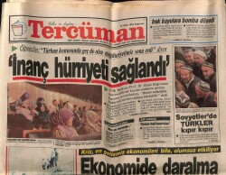 Tercüman Gazetesi 27 Ekim 1990 - Politikaya Girdikten Sonra Fatma Girik İlk Defa Kamera Karşısına Geçti GZ70335 - 1