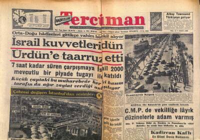 Tercüman Gazetesi 27 Eylül 1956 - Münir Nurettin Selçuk Mahkemeye Verildi - Barbaros Preveze Zaferini Nasıl Kazanmıştı GZ118936 - 1