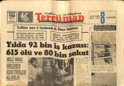 Tercüman Gazetesi 27 Eylül 1967 - Yılda 92 Bin İş Kazası 615 Ölü Ve 80 Bin Sakat GZ67334 - 1
