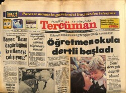 Tercüman Gazetesi 27 Eylül 1983 - Evren , Sunalpla İki Saat Görüştü GZ67094 - 2
