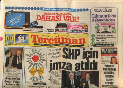 Tercüman Gazetesi 27 Eylül 1985 - Doğum Günü Hediyesi GZ53909 - 1