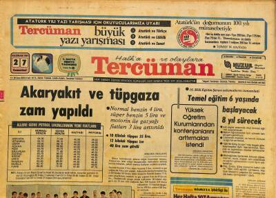 Tercüman Gazetesi 27 Haziran 1981 - Pierre Cardin Ve Gigi Dans Topluluğu Türkiyeye Geldi - Şöhretler Resmigeçidi * Zeki Müren GZ125970 - 1