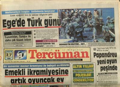 Tercüman Gazetesi 27 Haziran 1986 - Evren Ayağının Tozu İle Tatbikat Bölgesine Geldi GZ65959 - 2