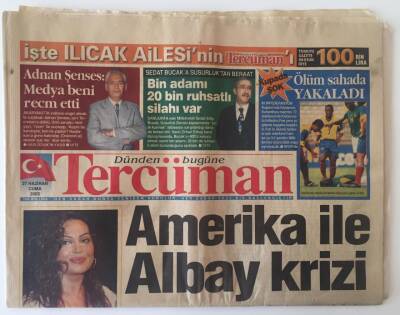 Tercüman Gazetesi 27 Haziran 2003 - Türkan Şoray Sinemanın Sultan 59 Yaşına Giriyor GZ11587 - 2