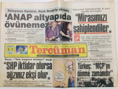 Tercüman Gazetesi 27 Kasım 1987 - Doğum Günü Hediyesi GZ53565 - 1