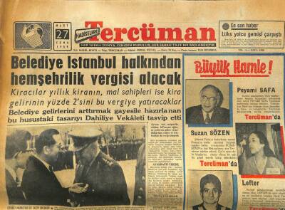 Tercüman Gazetesi 27 Mart 1959 - Necip Fazıl Kısakürek , Bolu Yolunda Yakalanarak Tevkif Edildi GZ86209 - 1