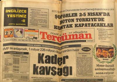 Tercüman Gazetesi 27 Mart 1979 - İngiltere Türk Ordusunun Boğazlar Bölgesinde Durmasını İstiyor GZ65989 - 2