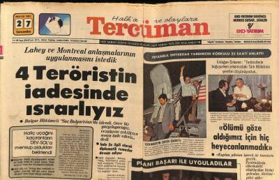 Tercüman Gazetesi 27 Mayıs 1981 - 4 Teröristin İadesinde Israrlıyız GZ69931 - 2
