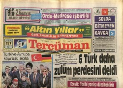 Tercüman Gazetesi 27 Mayıs 1986 - Türkiye - Avrupa Köprüsü Açıldı GZ70678 - 2
