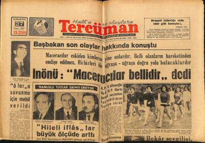 Tercüman Gazetesi 27 Nisan 1963 - Grev Kanunu Dün Mecliste Kabul Edildi GZ65858 - 1