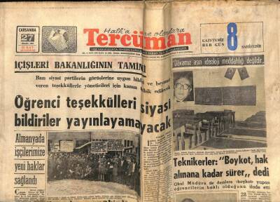 Tercüman Gazetesi 27 Nisan 1966 - Türkiye Kupasına İki Şehirde İki Maçla Devam Ediliyor G.Saray-A.Gücü GZ53934 - 1