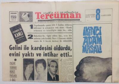 Tercüman Gazetesi 27 Nisan 1967 - 8ler Kurultay Kanunsuz Dedi GZ53409 - 1