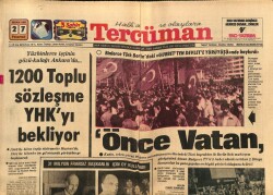 Tercüman Gazetesi 27 Nisan 1981 - 1200 Toplu Sözleşme YHKyı Bekliyor GZ69922 - 1