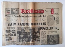 Tercüman Gazetesi 27 Ocak 1968 - Demirel Seçim Kanunu Muhakkak Değişecektir GZ11135 - 2