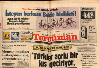 Tercüman Gazetesi 27 Ocak 1979 - Behiye Aksoy Cephesinde Aşk Trafiği Karışık İş Trafiği Düzenli... GZ69061 - 1
