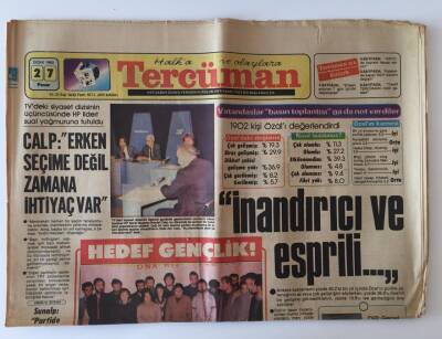 Tercüman Gazetesi 27 Ocak 1985 - Kıbrısta SeçimKKTCde Bayram Havası Esiyor GZ10836 - 1