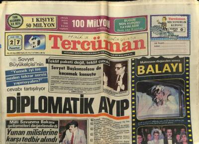 Tercüman Gazetesi 27 Ocak 1986 - Doğum Günü Hediyesi GZ54859 - 1