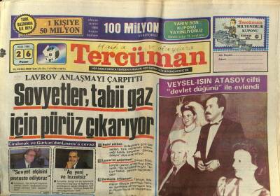 Tercüman Gazetesi 27 Ocak 1986 - Doğum Günü Hediyesi GZ54860 - 1