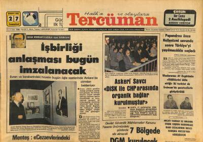 Tercüman Gazetesi 27 Şubat 1982 - Amerika Libyadan Petrol İthalâtını Durduruyor - İşbirliği Anlaşması Bugün İmzalanacak GZ127205 - 1