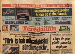 Tercüman Gazetesi 27 Şubat 1984 - Libya İle Çok Yönlü Pazarlık Başlıyor GZ69926 - 2
