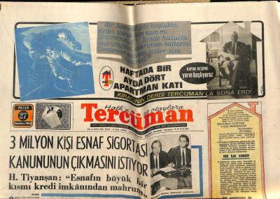Tercüman Gazetesi 27 Temmuz 1969 - Esnaf Kanunu Sigortası Çıkmalı GZ53867 - 1