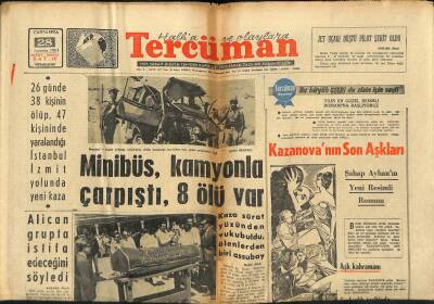 Tercüman Gazetesi 28 Ağustos 1963 - Necdet Uğur İstanbulu Bir Ortaçağ Şehrine Benzetti - Alican Grupta İstifa Edeceğini Söyledi GZ123436 - 1