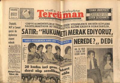 Tercüman Gazetesi 28 Ağustos 1965 - Sultanahmet Cezaevinde İsyan Çıktı GZ70847 - 1