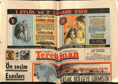 Tercüman Gazetesi 28 Ağustos 1969 - Bir Otobüs Seyyar Karakol Haline Getirildi GZ70770 - 2