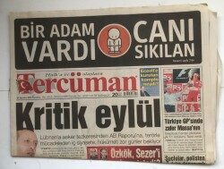 Tercüman Gazetesi 28 Ağustos 2006 - ABD Uçağı Yere Çakıldı 49 Kişi Öldü GZ5947 - 2