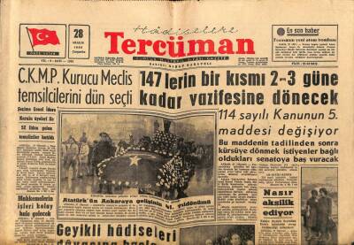 Tercüman Gazetesi 28 Aralık 1960 - Atatürkün Ankaraya Gelişinin 41. Yıldönümü GZ67513 - 2