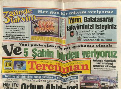 Tercüman Gazetesi 28 Aralık 1987 - İran Dini Liderinin Gizli Vasiyeti Basına Sızdı GZ115277 - 1