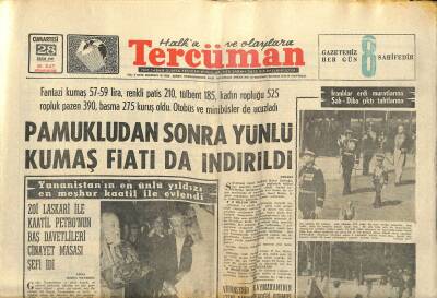 Tercüman Gazetesi 28 Ekim 1967 - Eyüp Han Ortak Pazar Kurulmasını Teklif Etti - İranlılar Erdi Muratlarına Şah-Diba Çıktı Tahtlarına GZ123522 - 1