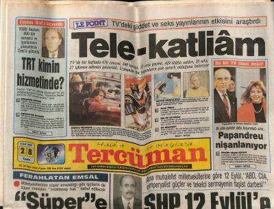 Tercüman Gazetesi 28 Ekim 1988 - SHP 12 Eylüle Savaş Açtı GZ70263 - 2