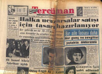 Tercüman Gazetesi 28 Eylül 1956 - İlk Hususi Kibrit Fabrikası Açıldı - Karaköydeki Harem İskelesi Kaldırılıyor GZ118935 - 1