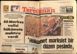 Tercüman Gazetesi 28 Eylül 1979 - 60 Merkez Valisi Hükümete Muhtıra Verdi GZ69058 - 1