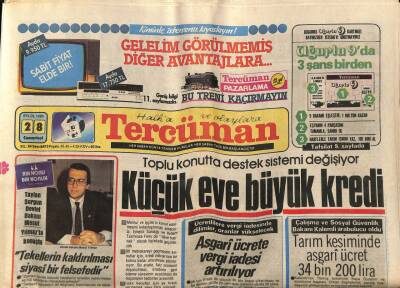 Tercüman Gazetesi 28 Eylül 1985 - Doğum Günü Hediyesi GZ53908 - 1