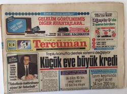 Tercüman Gazetesi 28 Eylül 1985 - Toplu Konutta Destek Sistemi Değişiyor Küçük Eve Büyük Kredi, Kerbela Ey Kerbela Röportaj GZ13939 - 2