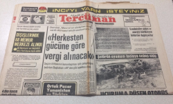 Tercüman Gazetesi 28 Haziran 1975 - Herkesten Gücüne Göre Vergi Alınacak - GZ15398 - 2