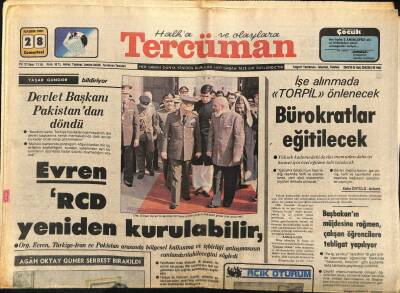 Tercüman Gazetesi 28 Kasım 1981 - Banker Kastelli Vakfının İlk Müzikali Perdesini Açtı - Evren RCD Yeniden Kurulabilir GZ122105 - 1