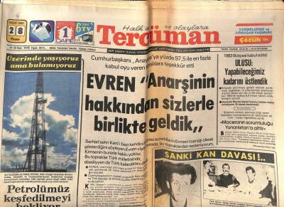 Tercüman Gazetesi 28 Kasım 1982 - Petrolümüz Keşfedilmeyi Bekliyor GZ53796 - 1