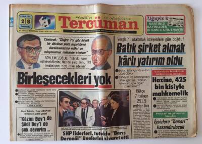 Tercüman Gazetesi 28 Kasım 1985 - Dolmabahçe Sarayının Harem Dairesi Açılıyor Harem-i Hümayun da 66 Bin Eşya Bulunuyor GZ10846 - 1