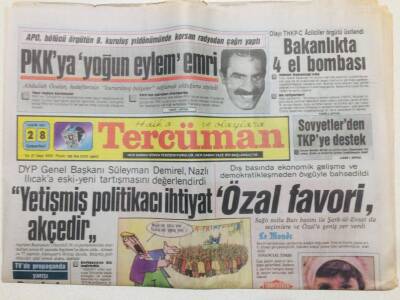 Tercüman Gazetesi 28 Kasım 1987 - Doğum Günü Hediyesi GZ53566 - 1