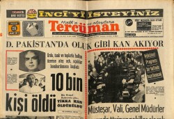 Tercüman Gazetesi 28 Mart 1971 - Doğu Pakistanda Oluk Gibi Kan Akıyor , 10 Bin Kişi Öldü GZ70820 - 1