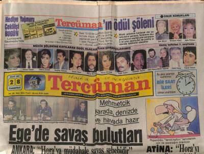 Tercüman Gazetesi 28 Mart 1987 - Ödül Şölenine Katılacak Dev Sanatçılar * Zeki Müren - Muazzez Abacı - Ajda Pekkan GZ70351 - 2