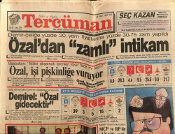 Tercüman Gazetesi 28 Mart 1989 - Demirel Özal Gidecektir GZ65047 - 2