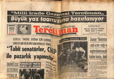 Tercüman Gazetesi 28 Mayıs 1966 - Havada 5 Uçak Çarpıştı , Ölü Yok GZ68625 - 2